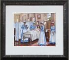 Anne Crawford  "The Nurses, ca 1883"  Framed Historical Medical Art Medicine New