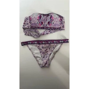 Victoria's Secret Woodstock Paisley Bikini Set Pink/Purple Size M Top & L Bottom - Picture 1 of 6