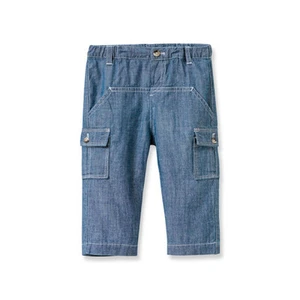 Size 3T New Boys Pants Boys Blue Chambray Pants Size 3 years 3T - Picture 1 of 7