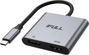 USB-C to Dual HDMI | HDMI + DisplayPort Adapter 4K 60Hz Multi Monitor Converter - Picture 1 of 24