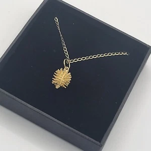 9ct Yellow Gold Hedgehog Charm Pendant Necklace 375 3.9g Hallmarked  - Picture 1 of 19