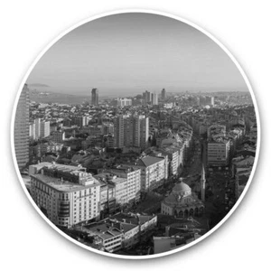 2 x Vinyl Stickers 30cm (bw) - Awesome Istanbul City Turkey #35798 - Afbeelding 1 van 8