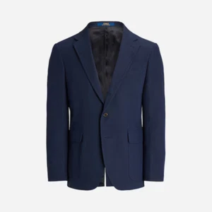 Polo Ralph Lauren Sport Coat Men's Modern Fit Tweed Cotton/Linen,Navy,46 REG - Picture 1 of 3
