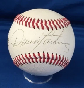 Dennis Martinez Autographed MLB Baseball Baltimore Orioles Players Edge Ball JSA - Picture 1 of 5