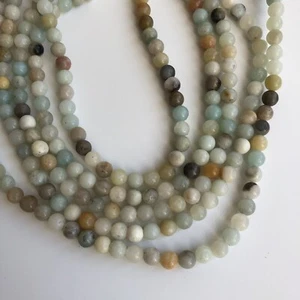 6mm Natural Amazonite Gemstone Beads 62X Piece Strand Craft Bead - Bild 1 von 3