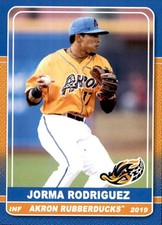 2019 Akron RubberDucks Grandstand #25 Jorma Rodriguez Venezuela VZ Baseball Card