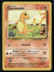 Pokémon Base Set #046/102 Charmander Common, Lightly played - Bild 1 von 2