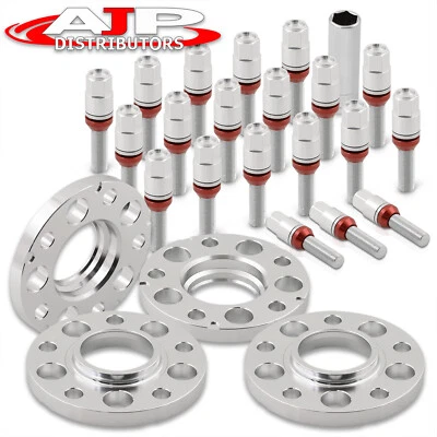 4PCS 5x120 Wheel Spacers 15mm Hubcentric 72.56mm 12X1.5 SL For BMW 3 5 7 Series - Image 1 of 4