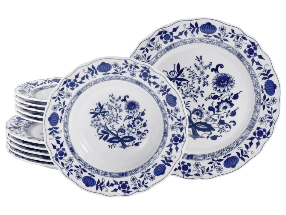 CreaTable - Flora - Tafelservice 12-tlg (Zwiebelmuster) - Bild 1 von 4