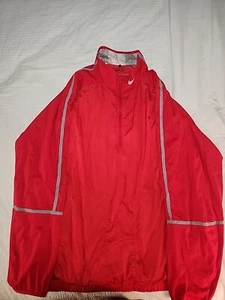 Nike Golf Men’s Red Activewear Windbreaker Lightweight Long Sleeve Zip Jacket 3X - Picture 1 of 3