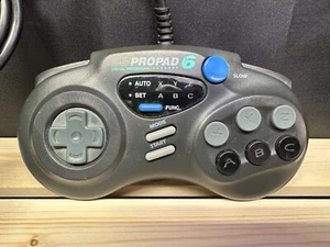 SG Propad 6 Interact Sega Genesis 6 Button Controller Black SV-439 - Picture 1 of 6