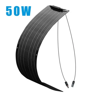 50W Flexibles Solarmodul Solarpanel 19.8V PV Monokristallin für Solarpanel-Kit - Bild 1 von 4