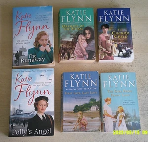 6 x Katie Flynn Book Bundle inc The Cuckoo Child, Polly's Angel, The Runaway etc - Picture 1 of 3