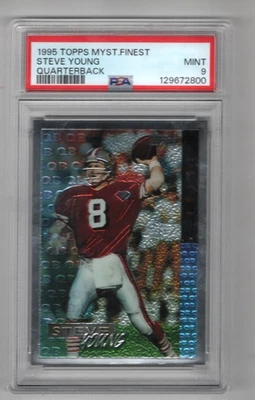 Steve Young 1995 Topps Mystery Finest Football Quarterback QB 49ERS PSA 9 como nuevo Foto 1 de 2