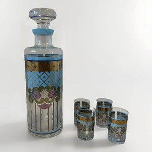 Vintage RARE La Bottega Del Decor Argento 980 0/00 Decanter4 Small/ Shot Glasses - Picture 1 of 11