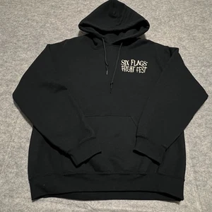 Sudadera con Capucha Fright Fest Six Flags Gran Aventura MEDIANA Negra Halloween - Imagen 1 de 9