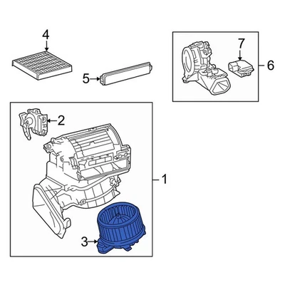For Lexus CT200h 2011-2014 Lexus 8710375021 HVAC Blower Motor Foto 1 de 3