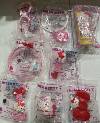 McDonald's Hello Kitty Happy Meal 2018 conjunto de 8 ¡¡¡nuevo raro!!! Precintado Completo Foto 1 de 4