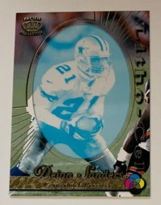 NFL DEION SANDERS Cowboys 1996 Pacific Collection Gold Litho-Cel CARD Cel-27 - Bild 1 von 3