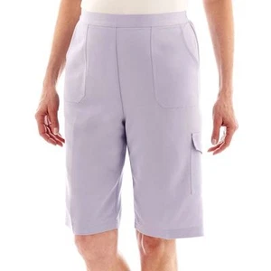Alfred Dunner Sunrise Point Pull-On Cargo Shorts Size 10 Msrp $42.00 New - Picture 1 of 2