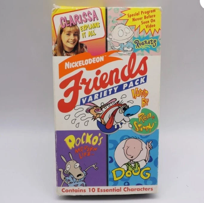 Винтажный набор Nickelodeon Friends Variety Pack от Ren & Stimpy (VHS, 1994) - Изображение 1 из 1