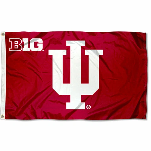 Indiana Hoosiers IU Big 10 Flag 3x5 Banner Cover