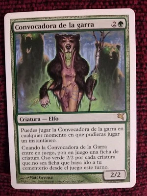 MTG CALLER OF THE CLAW(Convocadora de la garra)VERY RARE SPANISH Salvat-Hachette - Image 1 of 4