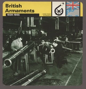Tarjeta de servicio de edición de armamentos británicos economía de la Segunda Guerra Mundial - Imagen 1 de 1