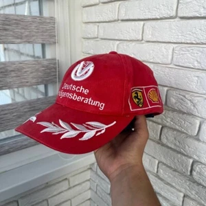 Michael Schumacher Hat 2000 Ferrari Fl Racing Cap Deutsche Vermogensberatung - Picture 1 of 7