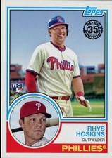 2018 Topps Update Rhys Hoskins #83-46 Rookie Card (RC) 1983 35th Anniversary
