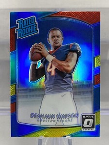 Deshaun Watson 2017 Donruss Optic 195 Rated Rookie Red Yellow Prizm RC