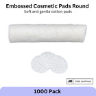 1000 Cotton Cosmetic Pads Embossed Discs Soft Makeup Removal Cleansing Salon