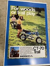 Vintage Honda Ct 70 Trail Motorcycle Poster Advertisement H1700