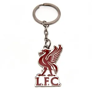  Liverpool F C Crest Keyring on a Chain ) Official Licensed Product (New Design) - Picture 1 of 2