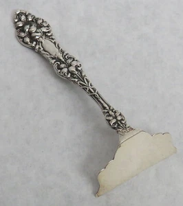 ALVIN ORANGE BLOSSOM STERLING SILVER 3 1/2" BABY FOOD PUSH - Picture 1 of 4