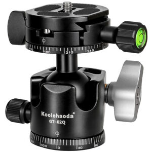 Low-Profile Ball Head Tripod Panoramic Head with 1/4” Screw QR Plate for Camera