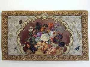 TAPESTRY, 45 x 27 "Dutch Floral Elegance" - Free Shipping - Picture 1 of 7