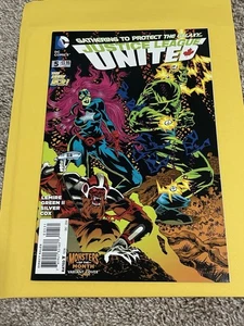JUSTICE LEAGUE UNITED #5 MONSTERS OF THE MONTH VARIANT KELLEY JONES COVER 2014 - Picture 1 of 2