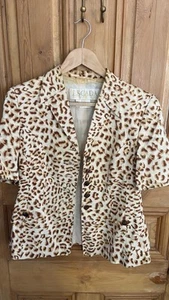 Escada Margaretha Ley 1980s Leopard Print Statement Jacket, EU 38 - Picture 1 of 12