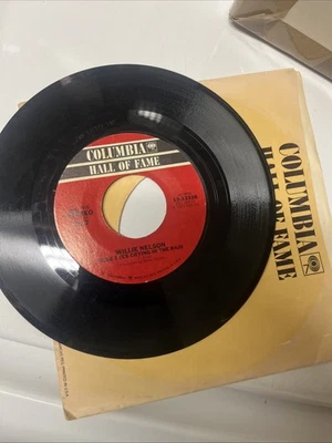 WILLIE NELSON Blue Eyes Crying In The Rain/Remember Me 45 7" Record Vinyl  NM - Image 1 of 2