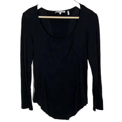 Camisa Helmut Lang Top Talla Mediana Manga Larga Camiseta Modal Pieza Básica Grapa Foto 1 de 4