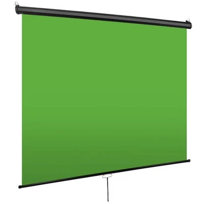 Green Screen, Mountable Chroma Key Panel for Background Removal, Pull Down - Image 1 of 4