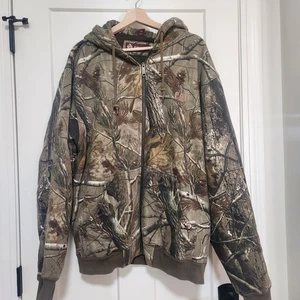 Dri Duck Realtree Camo Heavy Jacket, CAT embroidered, Hooded, Hunting, Outdoor - Picture 1 of 14