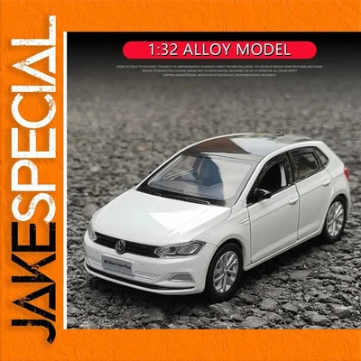 JakeSpecial – Voiture Miniature 1:32 Volkswagen Polo Alloy Car Model Modèle R... - Photo 1/4