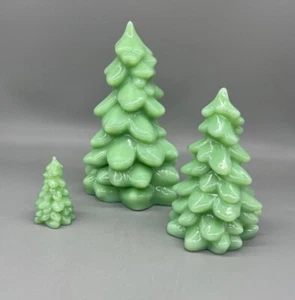 Weihnachtsbaum Set Jadeit Grün Glas Mosser USA Set - Bild 1 von 5