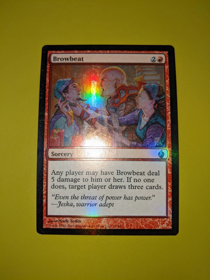 FOIL Browbeat x1 Premium Deck Series: Fire and Lightning 1x MTG - Image 1 of 1