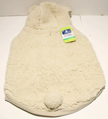 Top Paw Dog Vest Sweater Coat Clothes LARGE Plush Fleece 14" Back Length - Image 1 of 4
