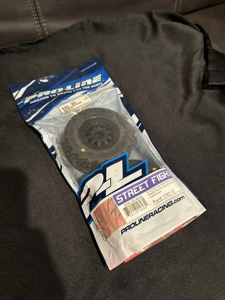 Pro-Line1167-17   SC 2.2"/3.0 Tires Mounted  Renegade Black Tires / Wheels (2)  - Image 1 of 1