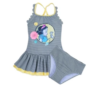 Disney Store Animators' Collection Snow White Girl's Swimsuit Tankini Size 7/8 - Picture 1 of 5