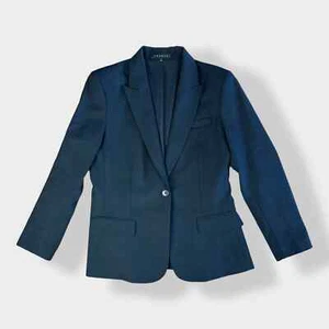 Theory Gabe 8 Tailor Black Womens Blazer Size 10 - Picture 1 of 10